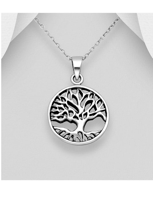 Tree Of Life Necklace - Sterling Silver